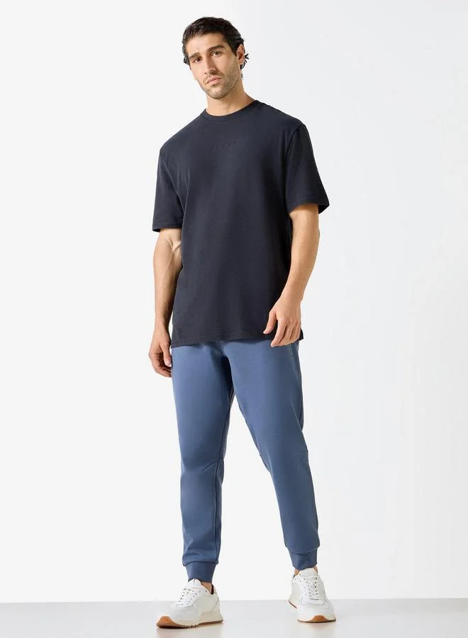 ADOT by Splash Panelled Joggers with Pockets and Drawstring Closure