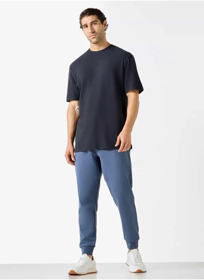 ADOT by Splash Panelled Joggers with Pockets and Drawstring Closure
