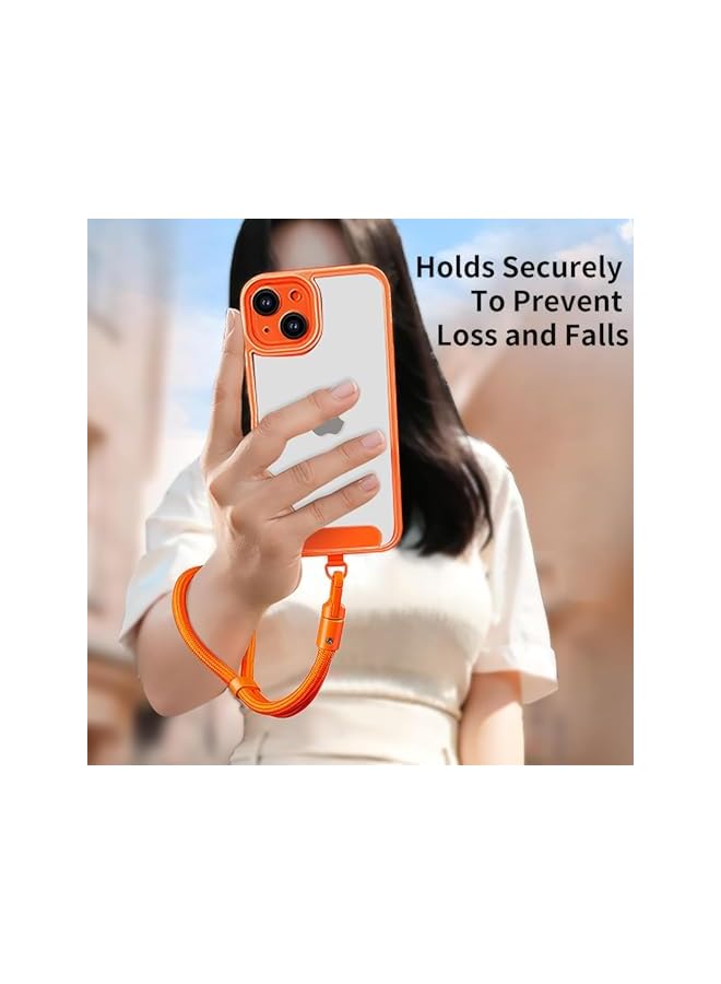 Green Tiger Phone Lanyard with Anti-Drop Lock, 7mm Braided Strap, 360° Rotating Hook, 2-Pack with Metal Patches, Black and Purple - Image 3