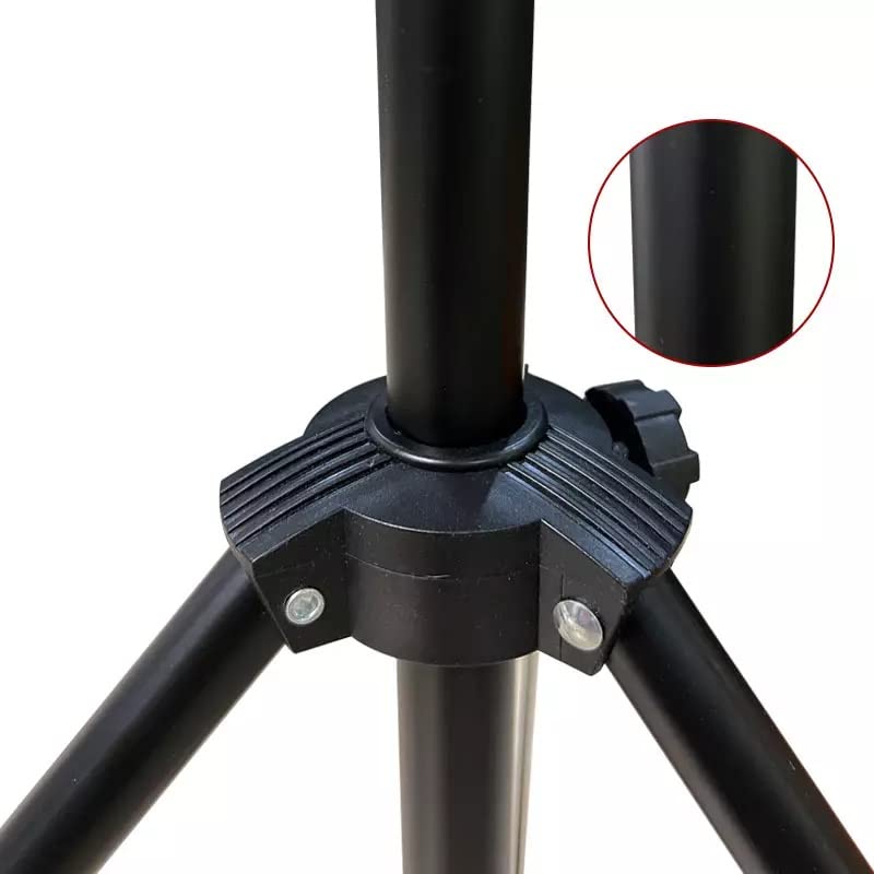 Dyazo 6 Feet Height Adjustable Aluminum Alloy Portable Light Stand for Ring Light 2.5 ft -6 ft Maximum Load Capacity 2 kgs (Black) - Image 3