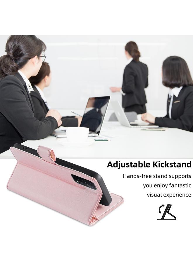 S-TOP Case For OPPO A54 5G Sheep Texture Cross-body Zipper Wallet Leather Phone Case - Image 5