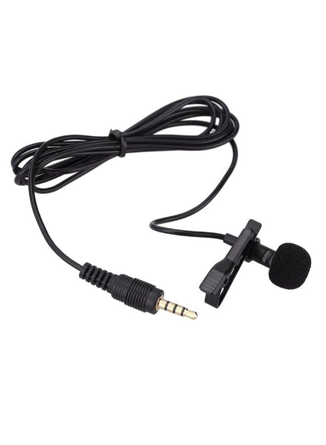 Loquat Mini Lavalier Mic Tie Clip Black