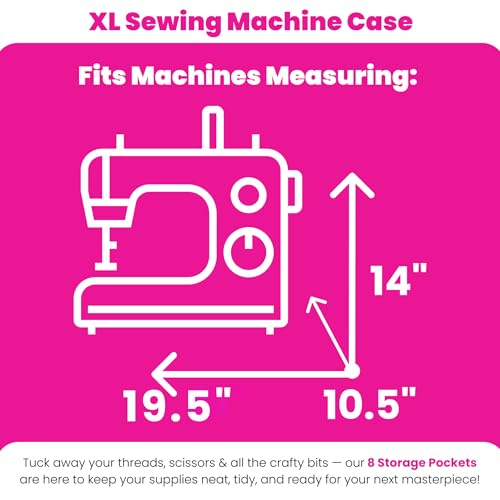 Everything Mary XL Rolling Sewing Machine Case – Purple Floral Craft Bag with 4 Wheels – Collapsible Storage Organizer Compatible with Brother, Singer & Most Machines - Image 3