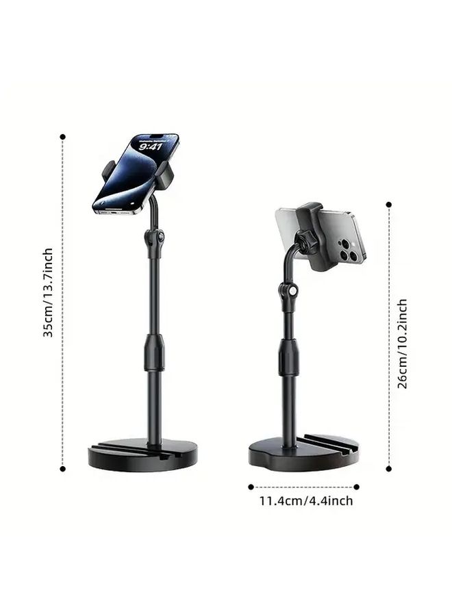 Pink Adjustable Dual Slot Phone Stand Holder For Live Streaming And Tablets - Image 4
