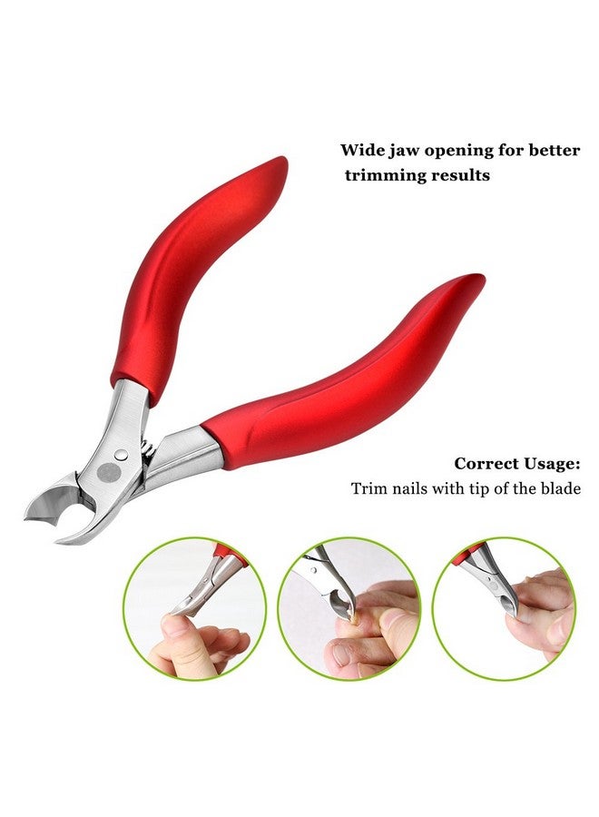 BEZOX Toenail Clippers For Thick Nails - Precision Thick Finger Nail Clipper Adult, Comfort Grip Nail Cutter, Ergonomic Long Handle Large Toe Nail Clippers - Image 2
