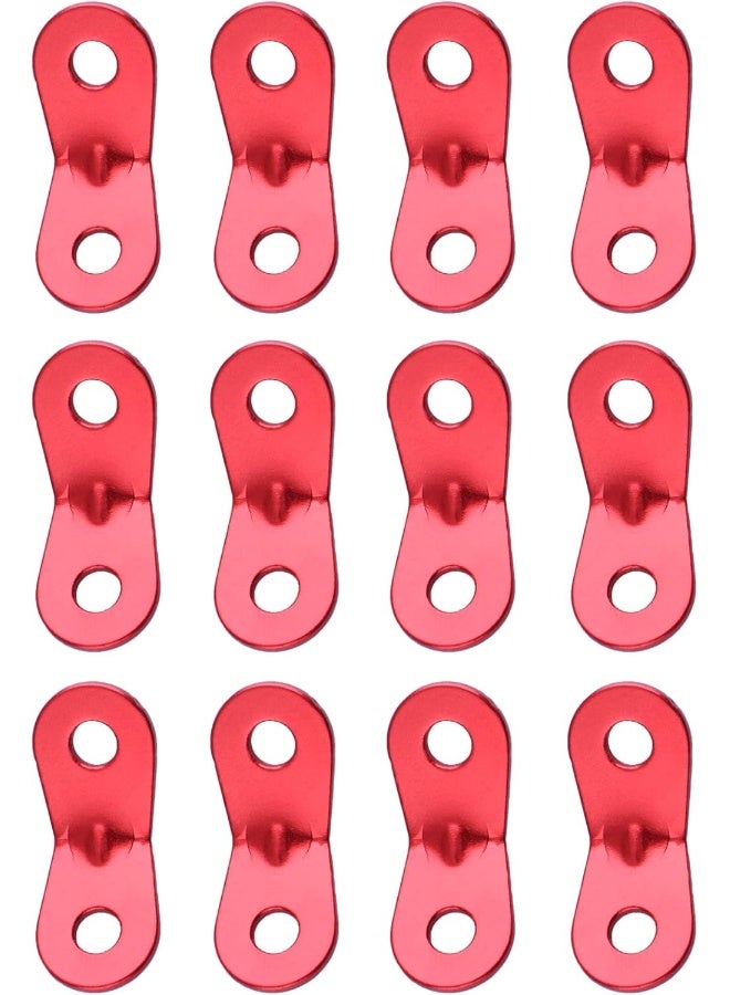 TRIWONDER TRIWONDER Aluminum Alloy Guyline Cord Adjuster Tent Tensioners Rope Adjuster for Tent Hiking Camping (Red (2 Holes) - 12 Pack)  - Image 1