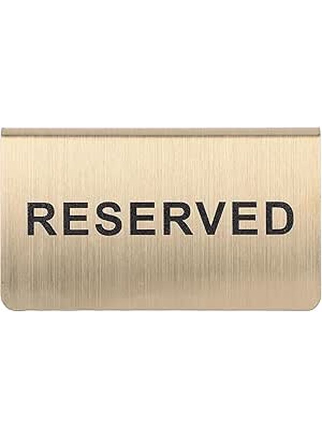 Stainless Steel Reserved Sign Table Tent for Restaurant Wedding Banquet - Image 1