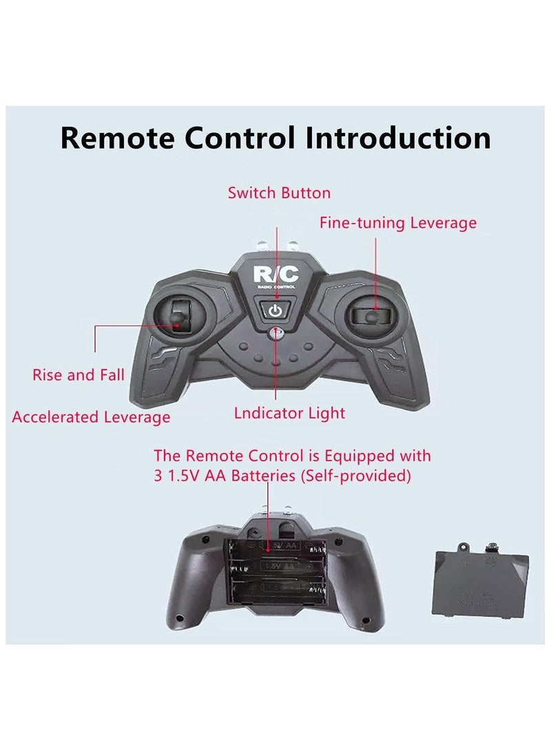 RC Helicopter, 2.4 GHz High and Low 2 Speed Up and Down Flying with One Key Take-Off/Landing,2-Channel Kids Remote Helicopter with  Light, Suitable for Boys and Girls Helicopter Flying Toys  - Image 4