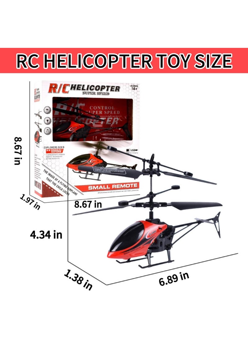 RC Helicopter, 2.4 GHz High and Low 2 Speed Up and Down Flying with One Key Take-Off/Landing,2-Channel Kids Remote Helicopter with  Light, Suitable for Boys and Girls Helicopter Flying Toys  - Image 2