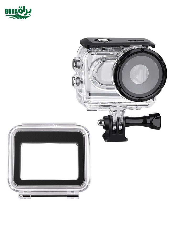 BURAQ For Insta360 GO 3 Underwater Waterproof Housing Case with Touch Back Cover  - Image 1
