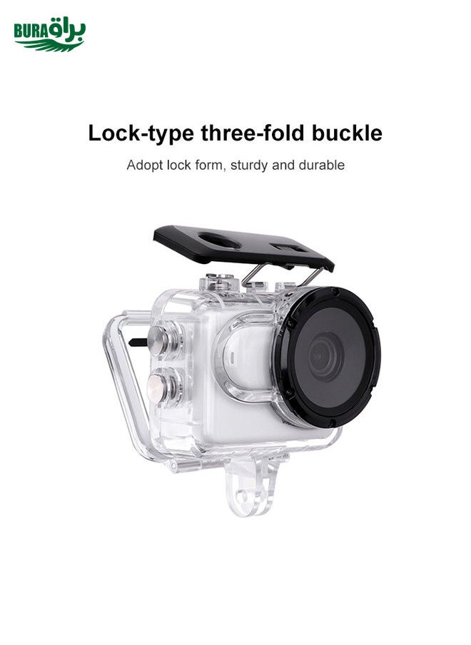 BURAQ For Insta360 GO 3 Underwater Waterproof Housing Case with Touch Back Cover  - Image 5