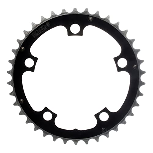 Origin8 Alloy Ramped Chainrings, 110mm x 38t, Black/Silver - Image 3