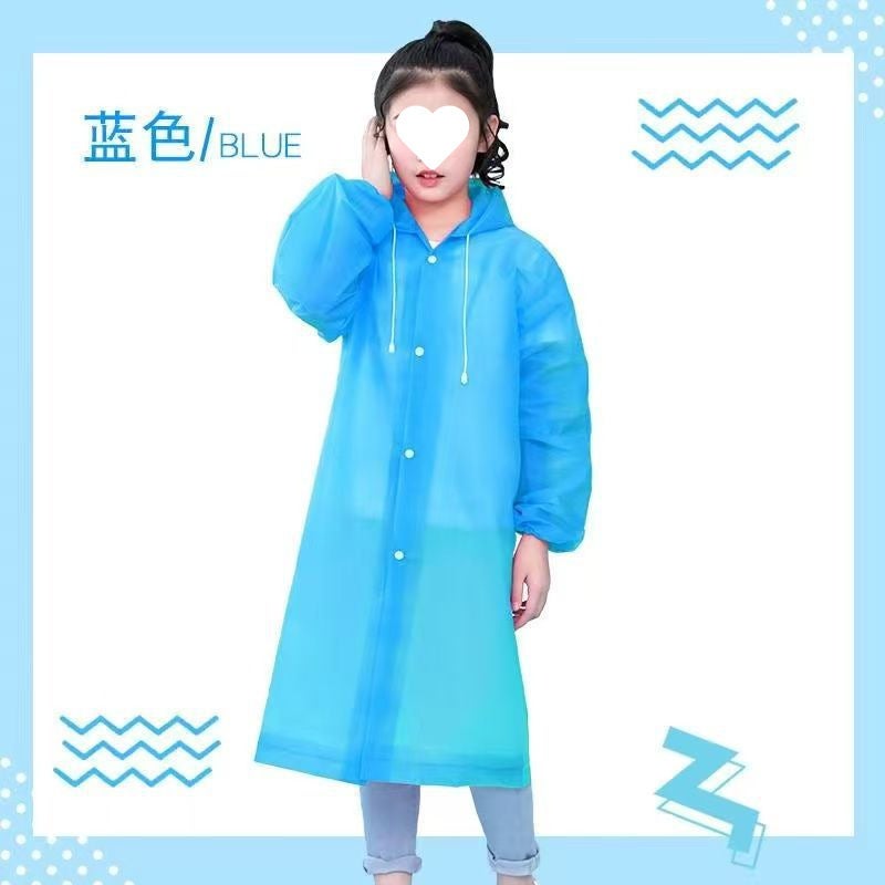Summer Cute Poncho Waterproof One-Piece Raincoat Returning Customers Small And Small Children'S Kindergarten Baby Poncho Brim Rain - Image 1