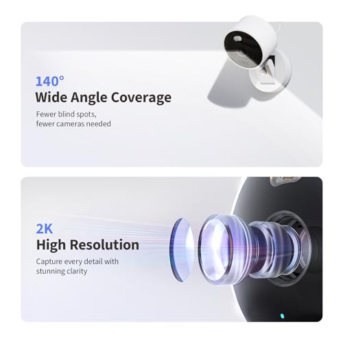 Aqara G100 2K IndoorOutdoor Security Camera HomeKit Secure Video 2Way Audio Spotlight ColorIR Night Vision AI Detection 140 FOV WiFi 6 Supports HomeKit Alexa Google and IFTTT White - Image 3