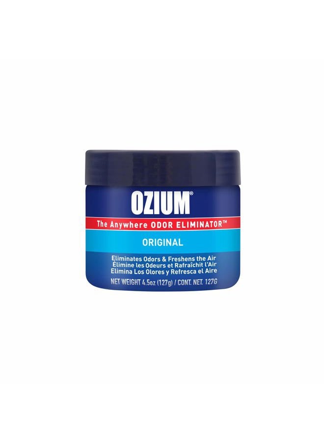 Ozium 4.5 Oz. 1 Pack Odor Eliminating Gel for Homes, Cars, Offices and More, Original Scent - Image 1