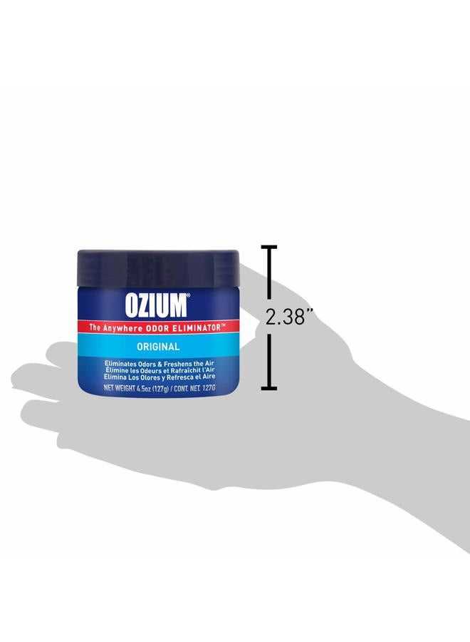 Ozium 4.5 Oz. 1 Pack Odor Eliminating Gel for Homes, Cars, Offices and More, Original Scent - Image 2