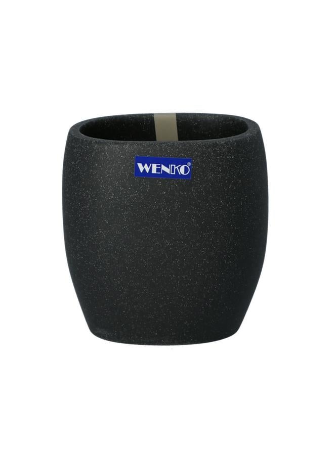Wenko Puro Durable Polyresin Toothbrush Holder Tumbler Anthracite 22023100 - Image 1