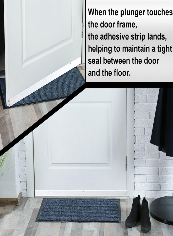 Yaocom 36" Aluminum Automatic Door Sweep Auto Door Bottom Seal Insert Sweep Stoppers for Bottom, 11/20" W x 36" L x 1-3/8" H - Image 5