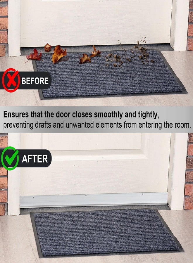 Yaocom 36" Aluminum Automatic Door Sweep Auto Door Bottom Seal Insert Sweep Stoppers for Bottom, 11/20" W x 36" L x 1-3/8" H - Image 4