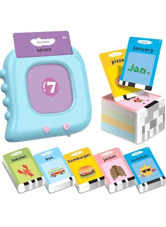 ألعاب الكلام الجيبية للأطفال الصغار، 112 كلمة بصرية، بطاقات تعليمية ناطقة، من عمر 1 إلى 6 سنوات، ألعاب حسية لمرضى التوحد، مورد تعليمي، ألعاب تعليمية لمرحلة ما قبل المدرسة من مونتيسوري، هدايا عيد ميلاد للأولاد والبنات - Image 1