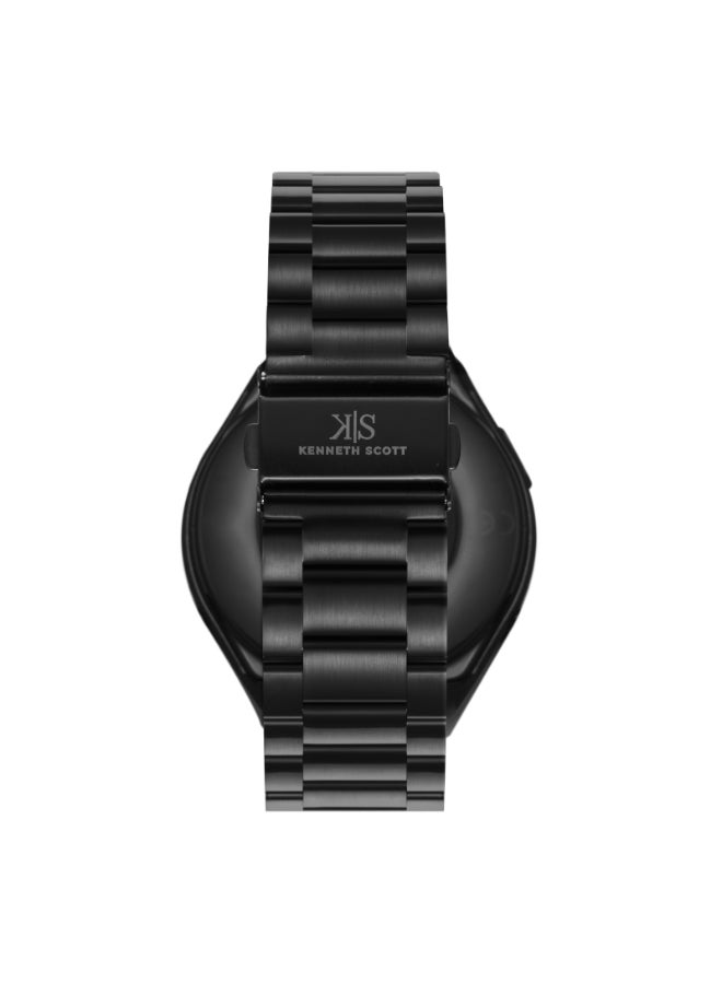 KENNETH SCOTT Unisex Silicone & Bracelet Smart Watch KG10X-XSBBX - 46.2 mm  - Image 4