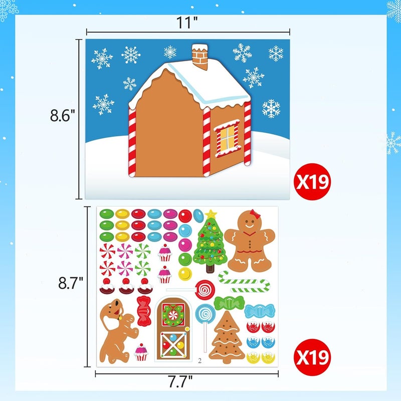 jollylife Make-A-Gingerbread House Stickers - Image 3