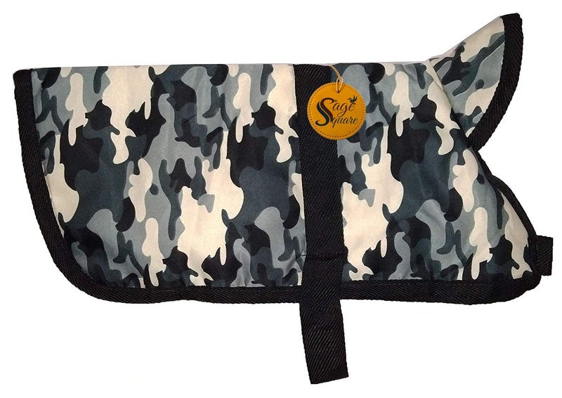 Sage Square Dog Camouflage Print Winter Warm Coat |Pet Dog Cold Weather Cozy Snow Jacket Vest | Thicker Fleece Jacket for Cold Weather. (Small - 10 Inches, Camouflage) - Image 1