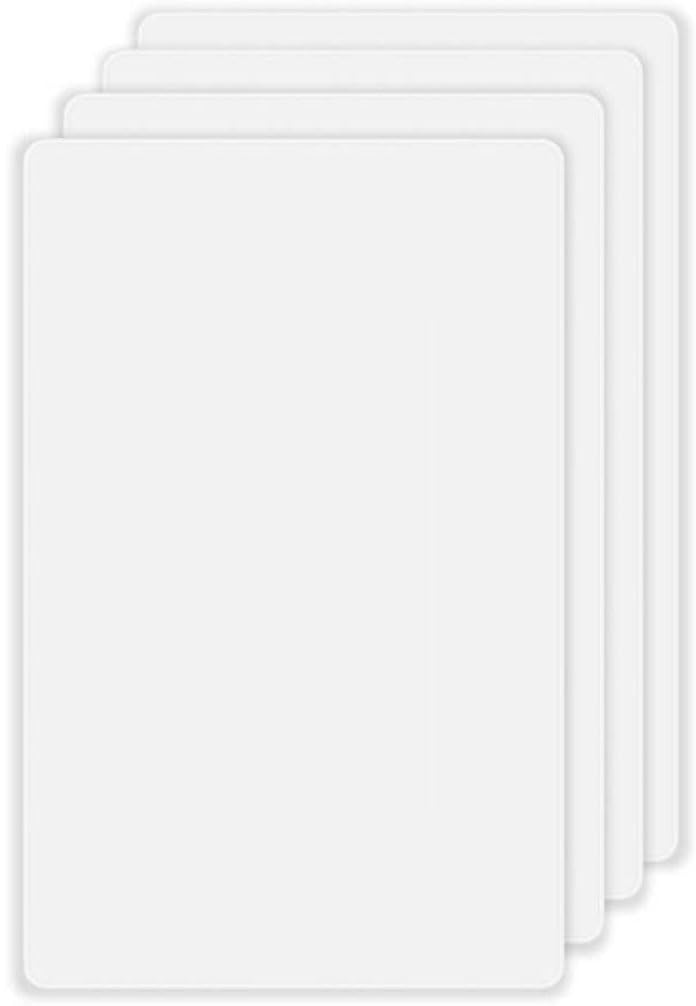 ZEFTV Screwless Blank Wall Plates 1-Gang Blank Switch Outlet Electrical Cover Plate Unbreakable Thermoplastic Faceplate for Decorative Receptacle Outlet Switch, White (4 Pack) - Image 1