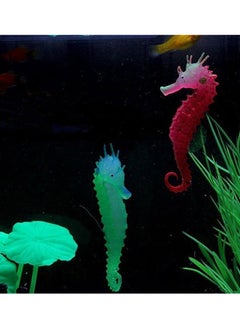 Generic 3Pcs Aquarium Ornament Glowing Floating Effect Artificial Sea Horse for Fish Tank Decoration  - Image 3