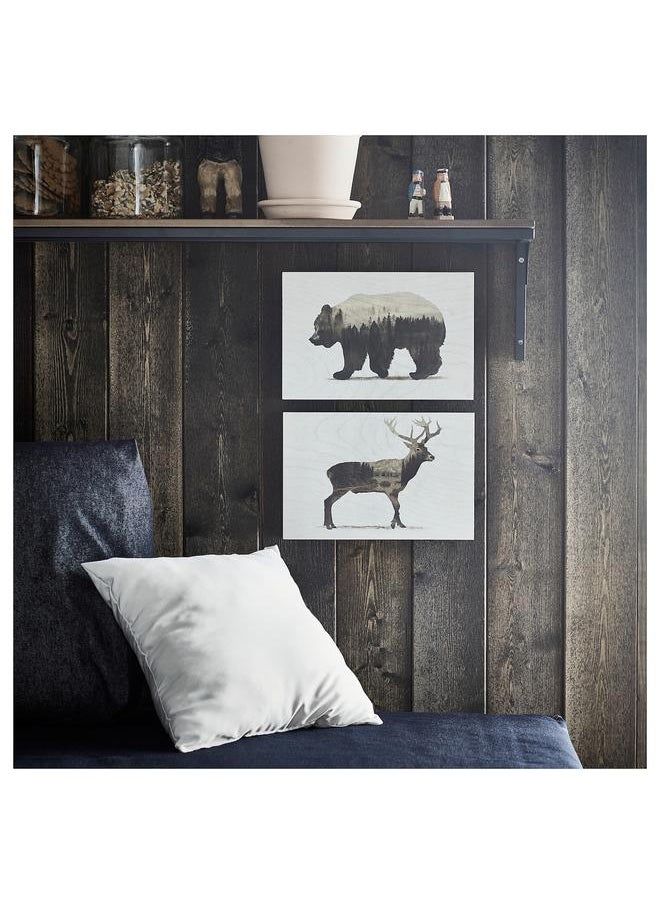 Generic Picture, set of 2, Wild animals II, 30x20 cm  - Image 4