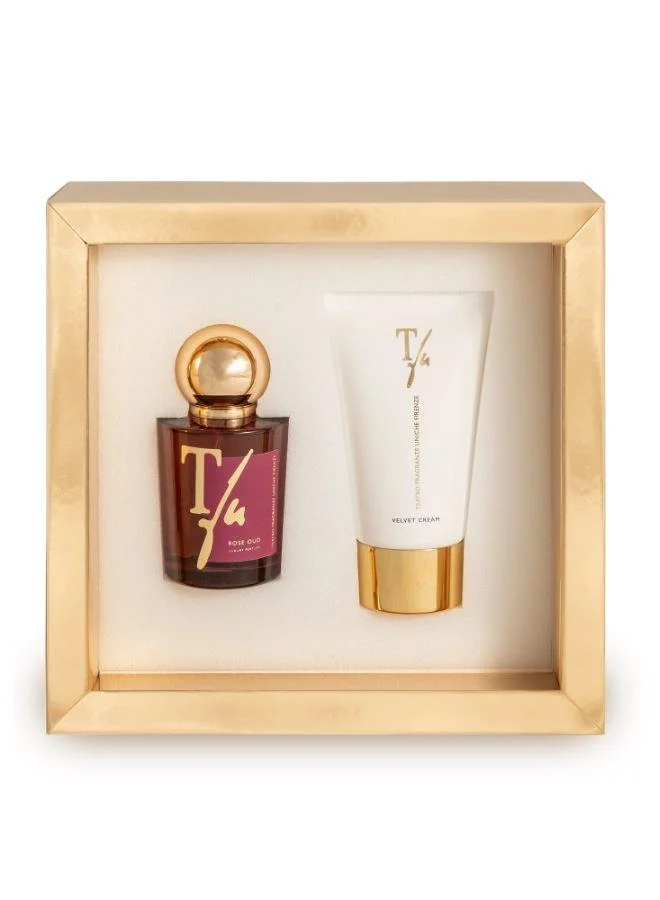 Teatro Giftbox Beauty Rose Oud EDP 50ml + Velvel Cream 75ml