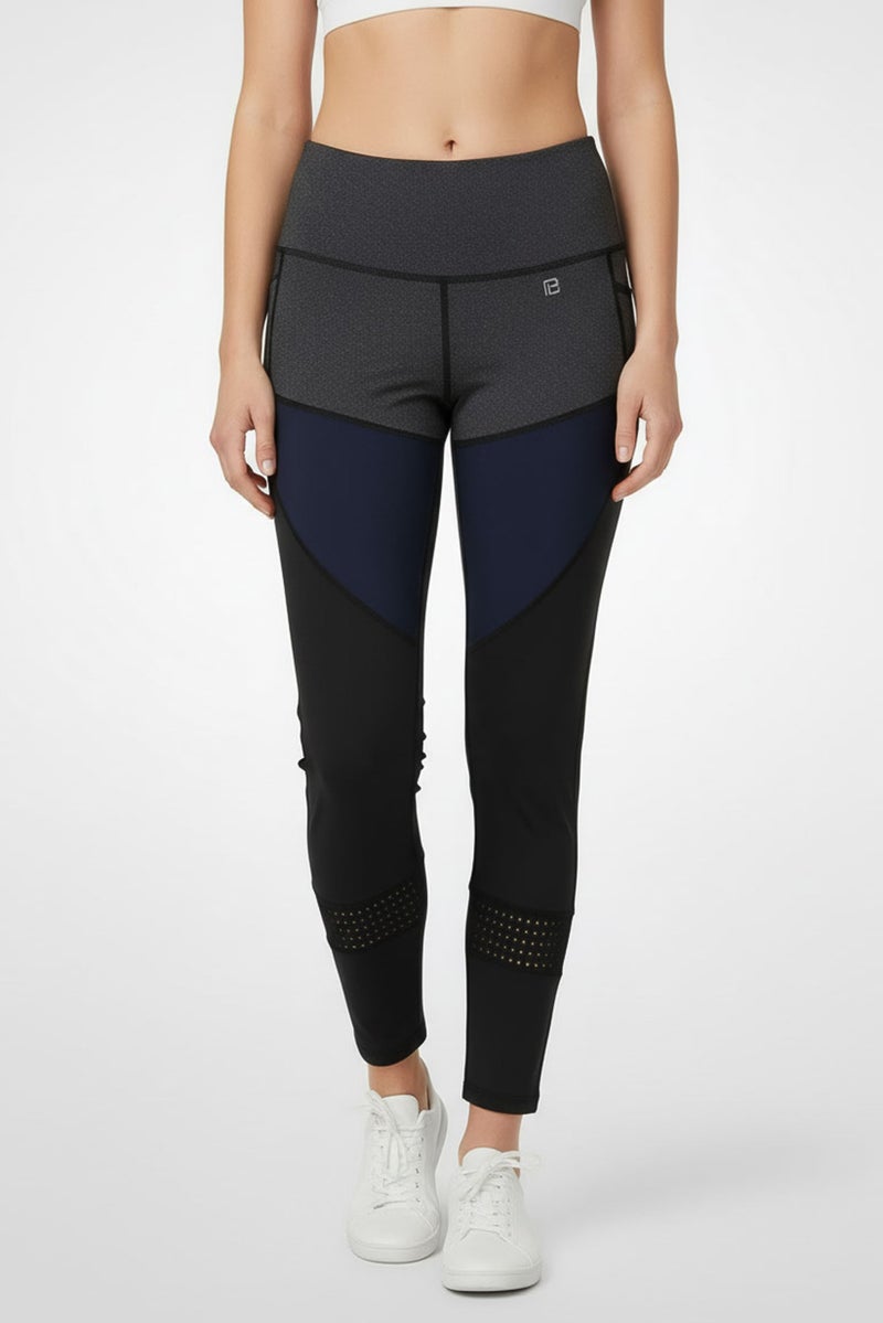 Body Language Women Sportswear Fit Training Leggings, Charcoal - Image 1