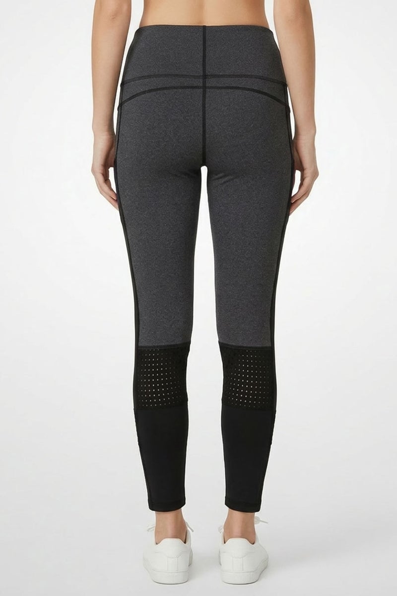 Body Language Women Sportswear Fit Training Leggings, Charcoal - Image 4