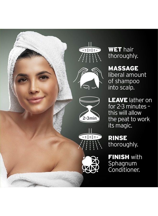 Sphagnum Botanicals Psoriasis Shampoo and Conditioner Set - Peat Mud Therapy for Itchy Scalp with Argan and Olive Oil Treatment, No Coal Tar. For Both Men and Women. 2 x 8.45 fl. Oz - Image 3