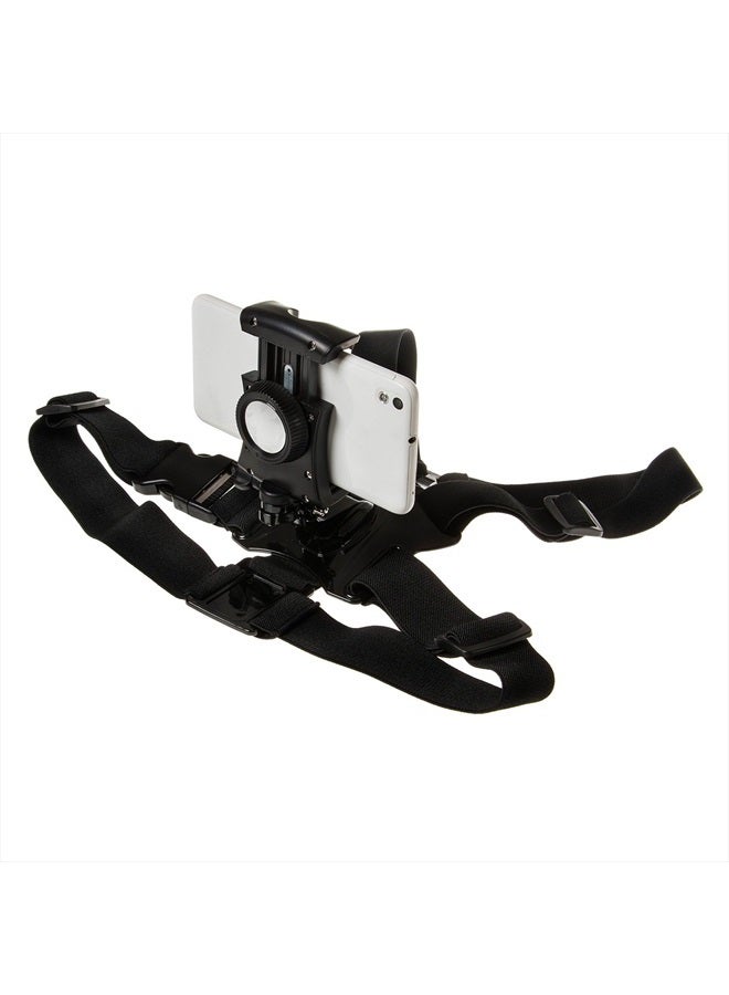 Coreal Mobile Phone Chest Mount Harness Strap Holder Cell Phone Clip Action Camera POV for Samsung iPhone Plus etc - Image 4