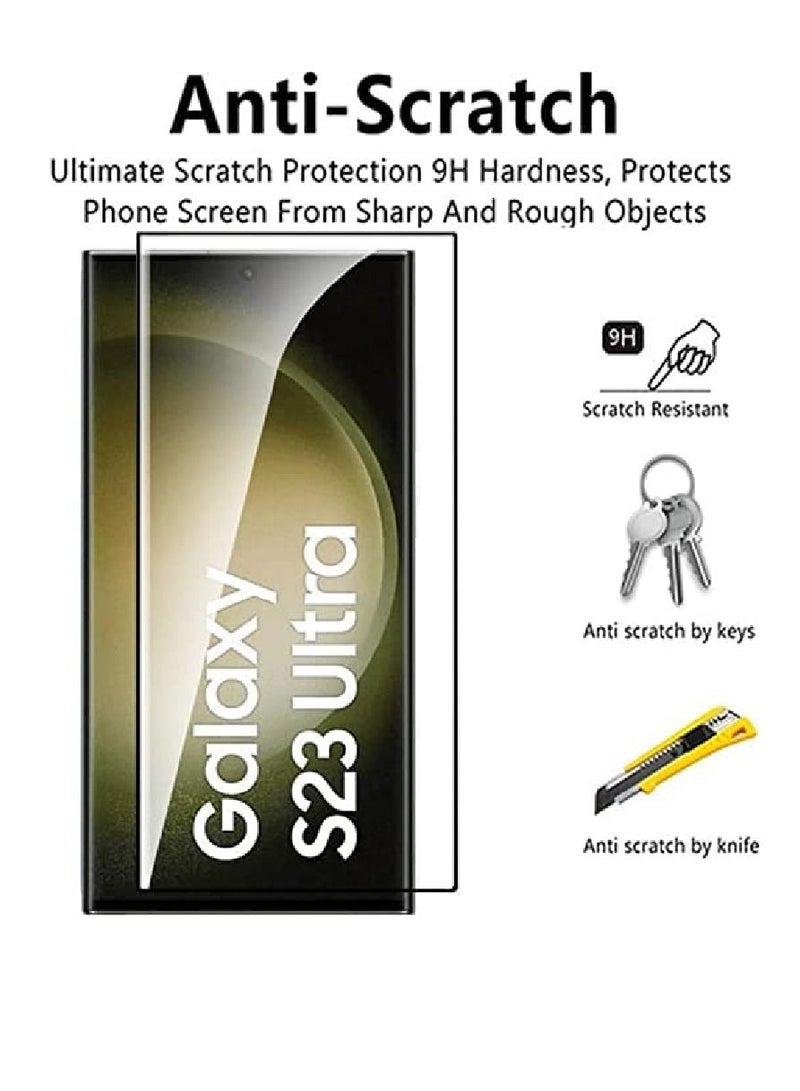 yopah Full Glue Tempered Glass Screen Protector For Samsung Galaxy S23 Ultra - Image 3