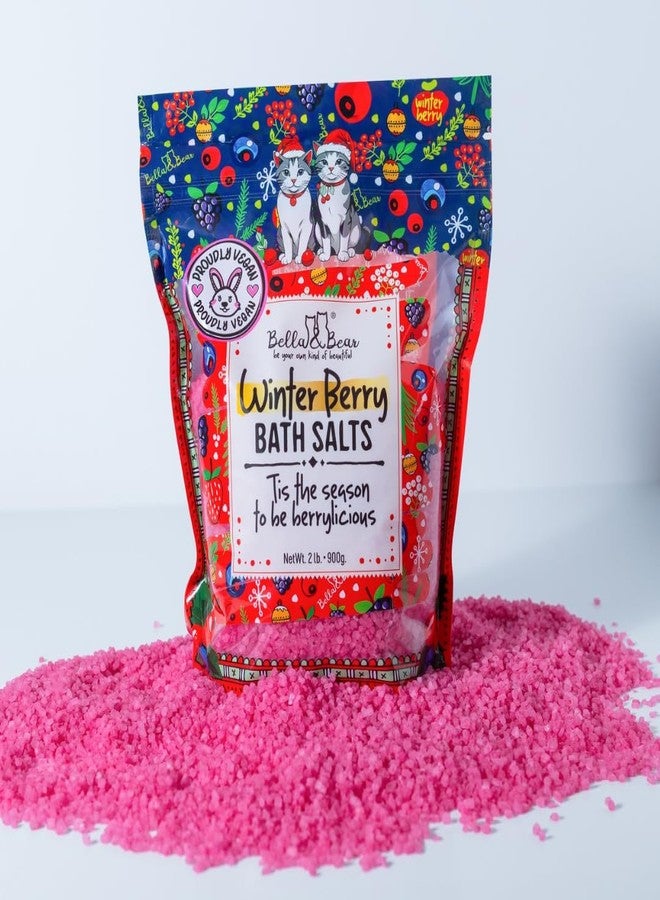 Bella and Bear Bella & Bear Winter Berry Bath Salts, Cruelty Free Festive Christmas Packaging - Stocking Stuffer Gift - Image 4