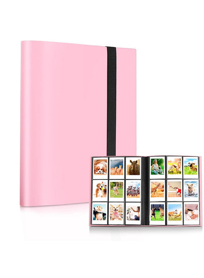 O Ozone 360 Pockets Photo Album for Fujifilm Instax Mini Camera, Polaroid Snap PIC-300 Z2300 Instant Camera Pink  - Image 1