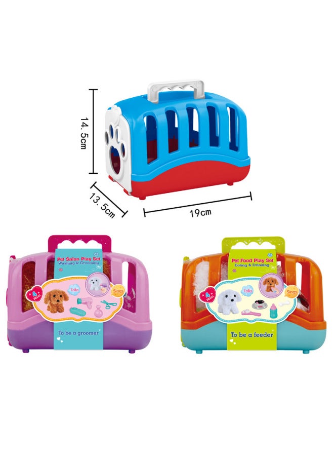 Children's Play House Simulation Electric Plush Puppy Can Talk, Sing, Cute And Pet Doctor Toy-Color:T811-1 Adorable Beautician  - Image 5