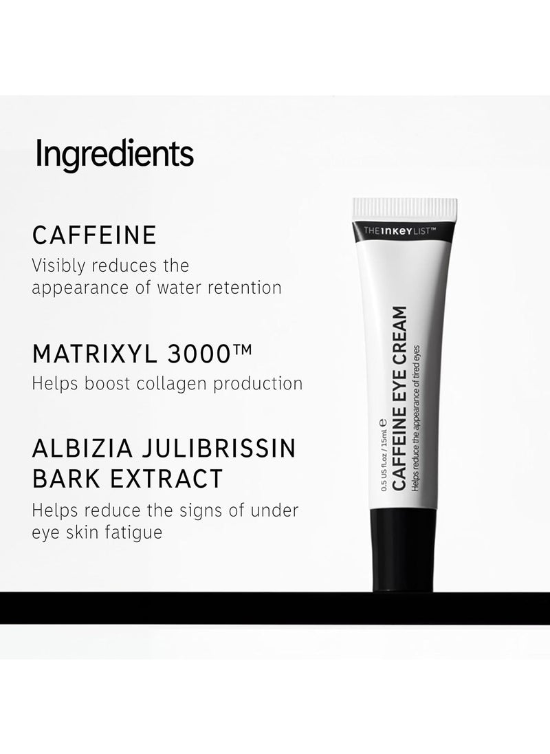 The Inkey List - The INKEY List Caffeine Eye Cream Helps Dark Circles and Tired Eyes 15ml - Image 1