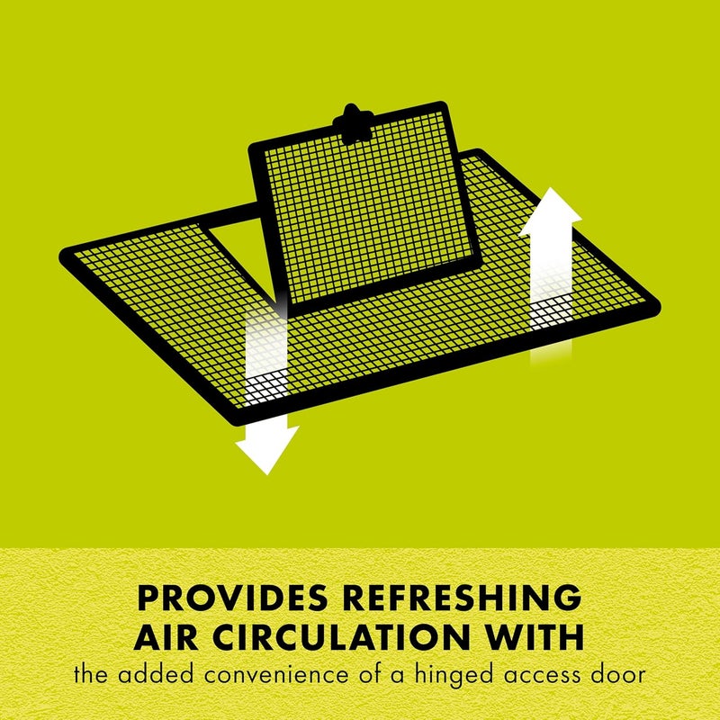 Zilla Pet Reptile Terrarium Fresh Air Screen Cover with Hinged Door 24" x 12" - Image 2