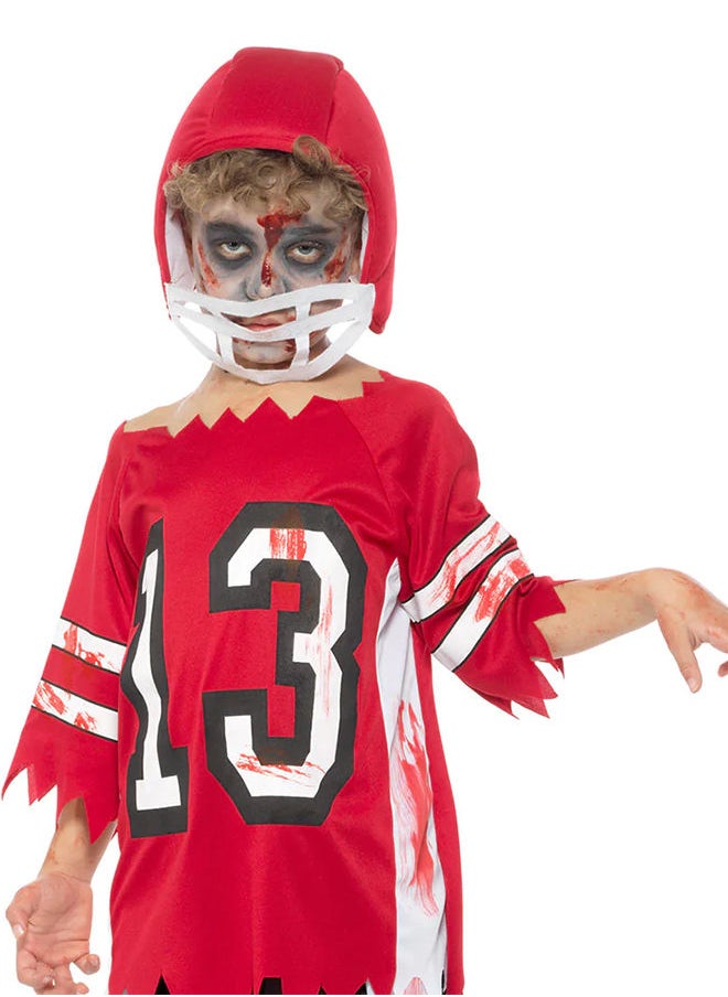 Mad Costumes Zombie Footballer Kids Halloween Costume  - Image 3