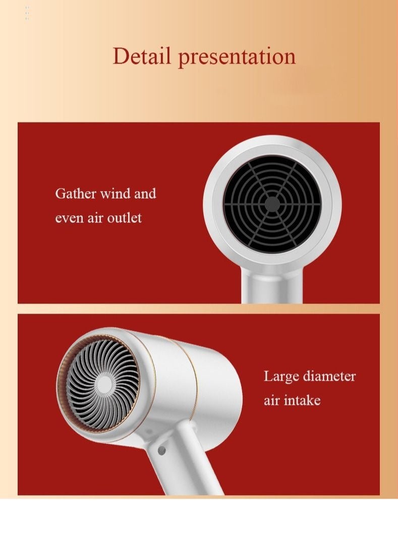 general High-Power Hair Dryer for Home and Salon Use - Cold/Hot Water Ion Hair Protection Hair Dryer for Smooth and Damage-Free Hair - Image 3
