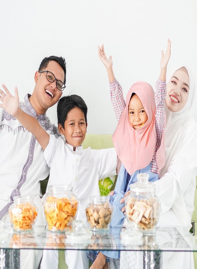 Cozypower 4 Pcs Hijab Muslim for Girls Kids Head Scarf Shawls Neck Wrap Kids Headscarf Turban Ready to Wear Easy Instant(Classic Color) - Image 4