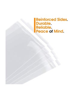 MARKQ 10 x 14 inches Clear Resealable Poly Mailers Bag, [90 Piece] Self-Sealing Plastic Cellophane Cello Bags for 10 x 14 Prints, T-Shirts, Flyers, Wedding Gifts Basket Supplies  - Image 4