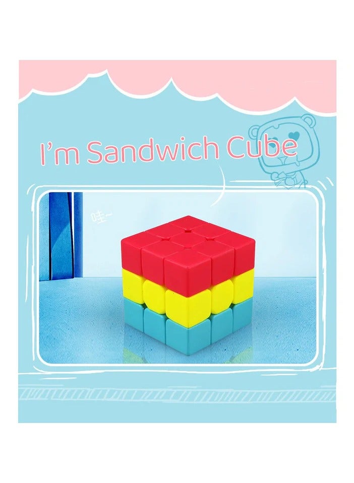 Qiyi Sandwich Cube Trainer Cube Entry Level 3x3 - Image 2