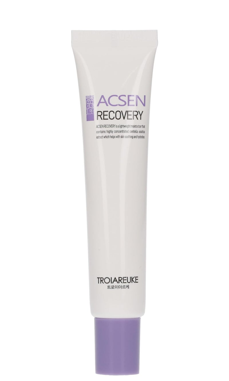 TROIAREUKE ACSEN Recovery Cream  Hydrating and Soothing Facial Moisturizer with Centella Asiatica Olive Oil and Squalane For Sensitive Dry and Dehydrated Skin Reduces Signs of Acne Scars