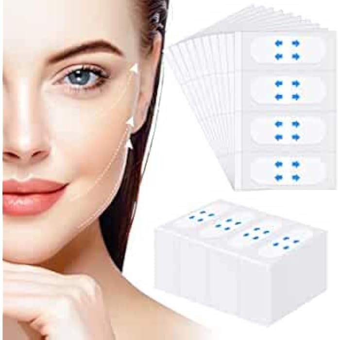 GABZ Face Lift Tape Instant Face Lifting Sticker Invisible Waterproof Elasticity Wrinkle Lift Patches Makeup Face Lift Tools for Instant Face, Neck Lift, Reduce Double Chin (Face Lift Tape (80)) - Image 1