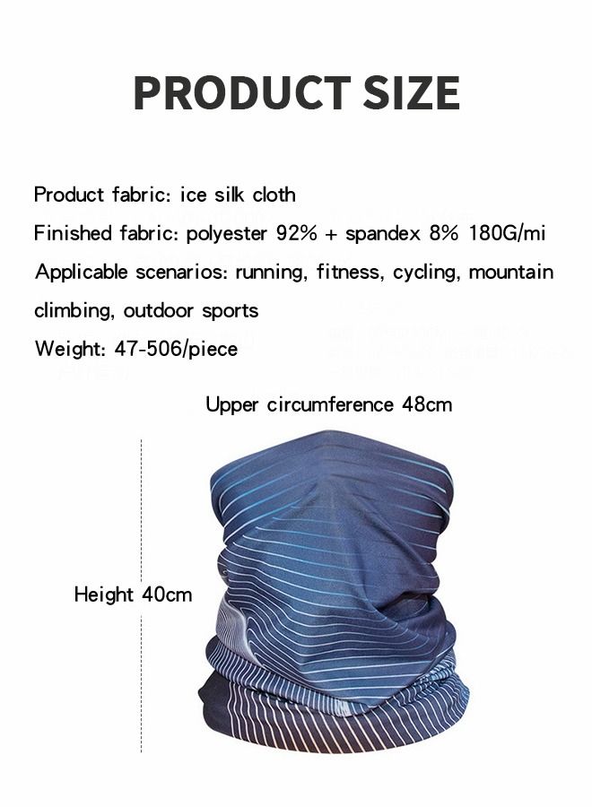 GROIC 2 Pack Neck Gaiter Mask Face Scarf Bandana Tube Cover Headwear Balaclava Headband Headwrap,UPF 50 Face Mask,UV Sun Protection,Cycling Collar  - Image 2