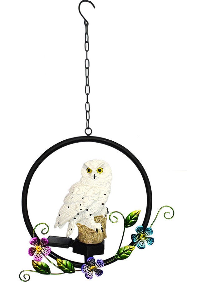 Loquat Solar Owl Iron Pendant LED Lamp Multicolour - Image 1